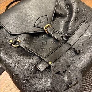 Designer Inspired Black Backpack